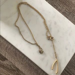 Madewell Adjustable Wishbone Necklace